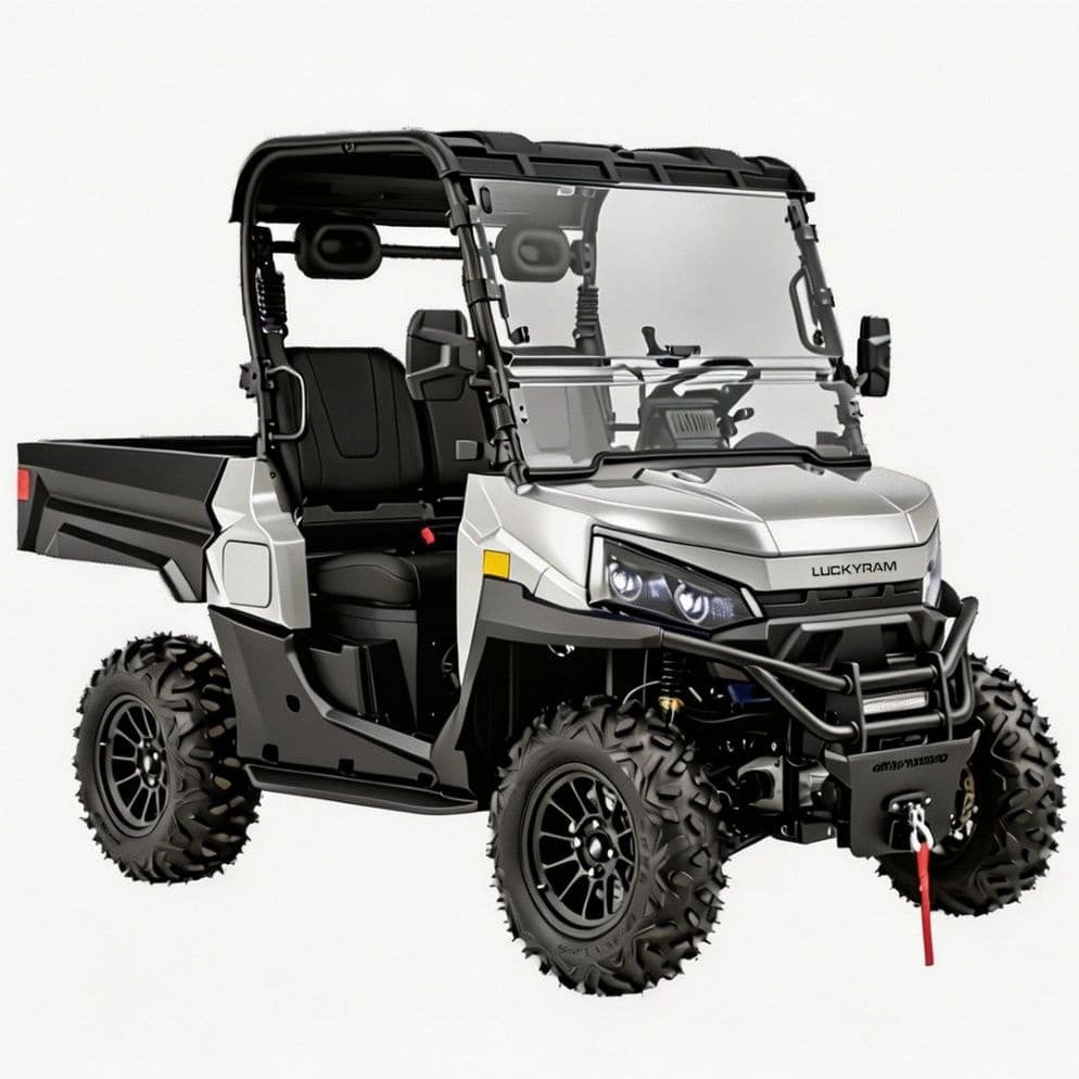 10KW AC Motor 4WD Ağır UTV 73.6V 670kg Elektrikli Qaldırıcı Yatağı