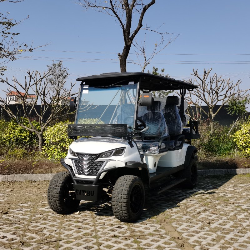 Litium batareyası olan 4 + 2 oturacaq elektrik ovu maşını