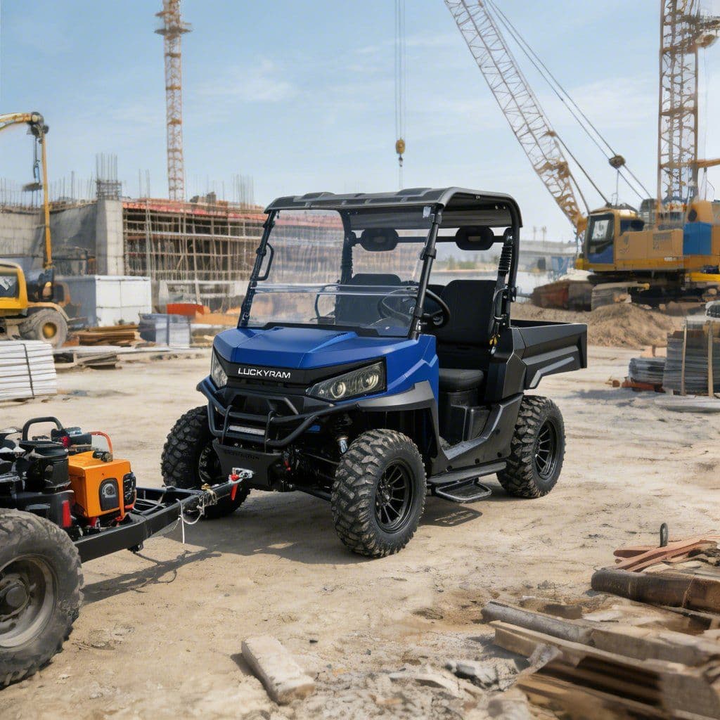 Ovçuluq üçün Elektrikli UTV 4WD 73.6V 150Ah EPS Elektrik Sükan