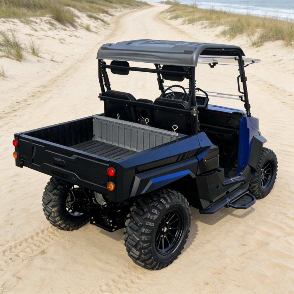 İş yeri üçün elektrik UTV 4WD 14 düymlük şinlər 73.6V 20KW Pik Gücü