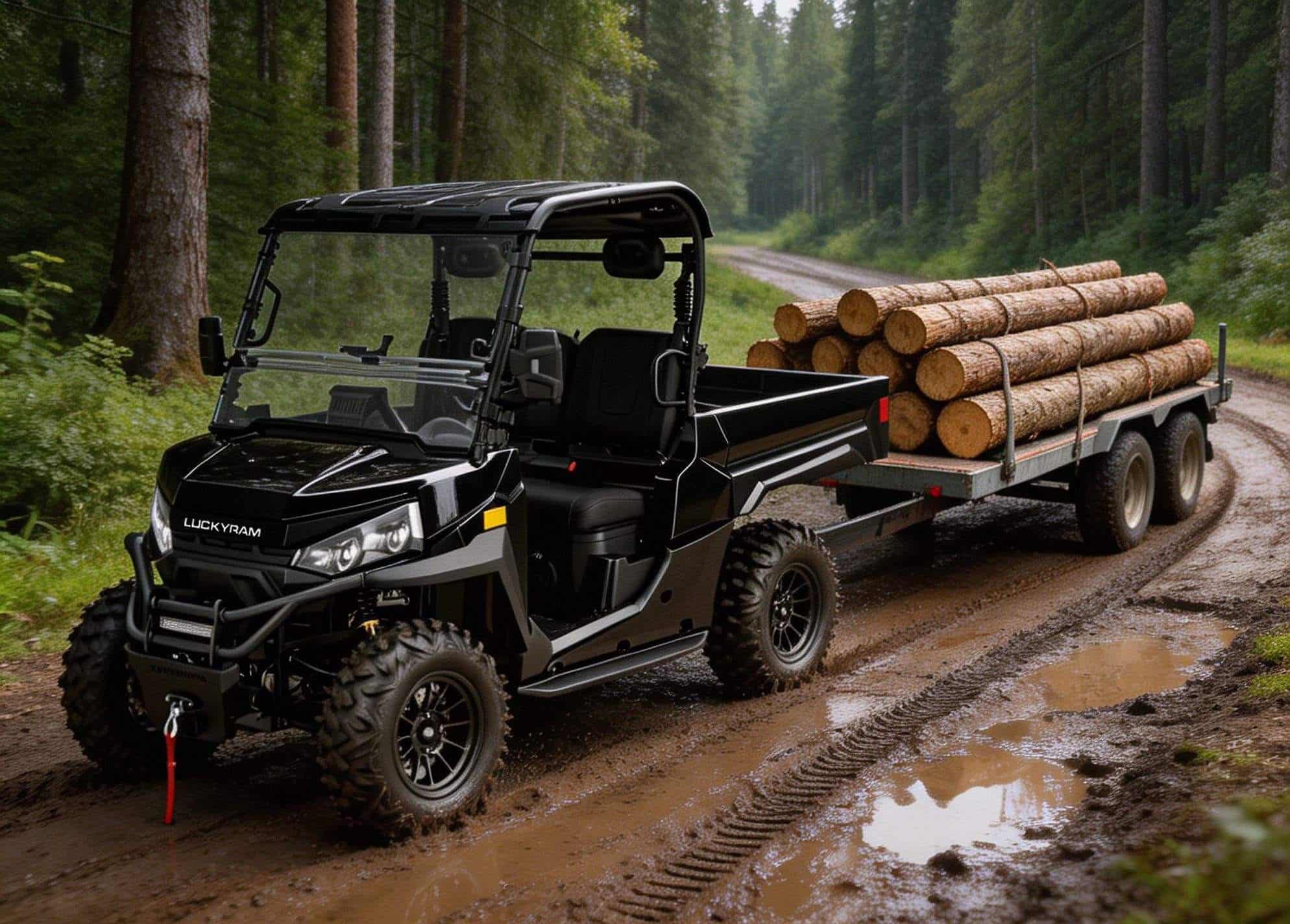 Farm Heavy Duty UTV 4WD 10KW AC Motor 73.6V 400A Nəzarətçi