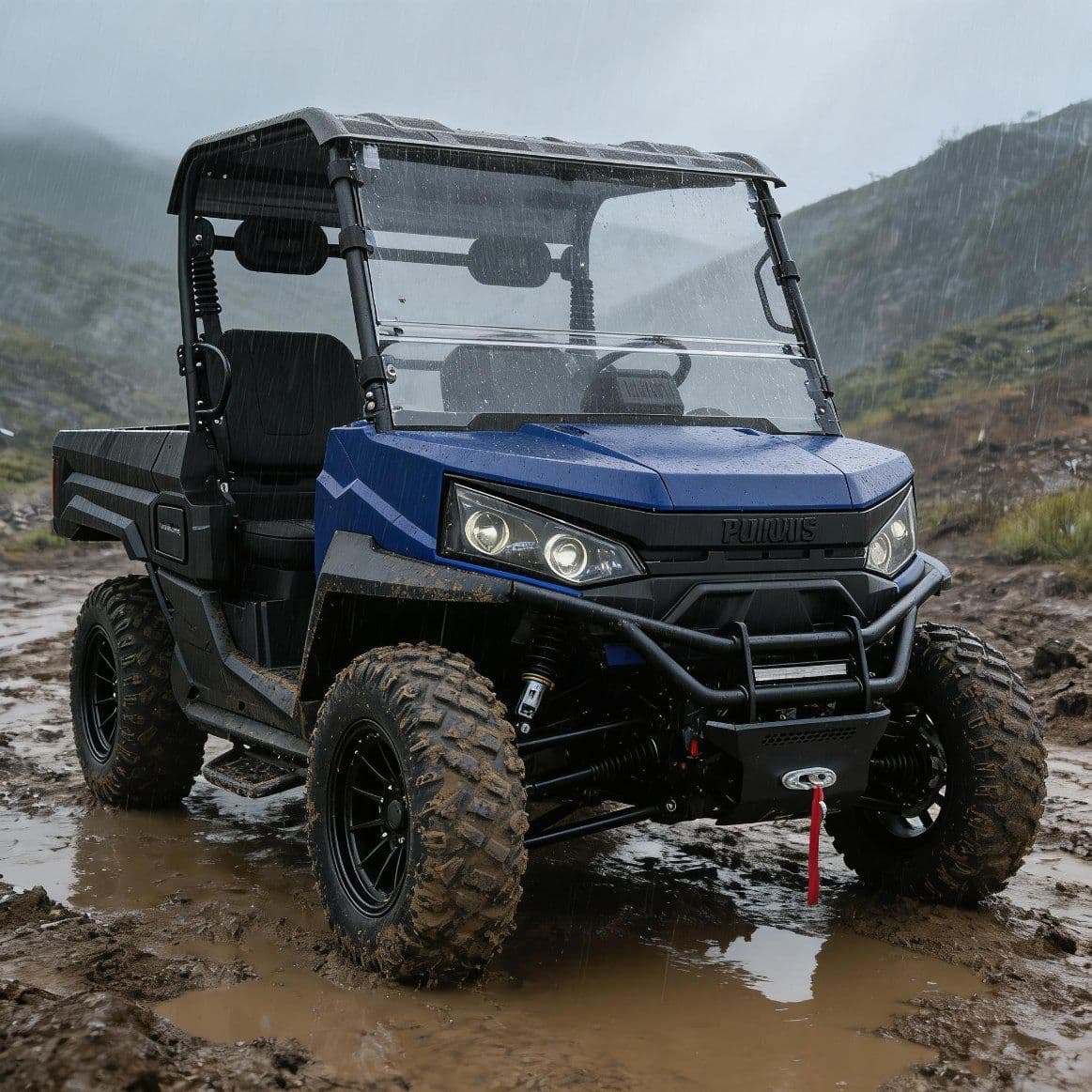 PKE Açarsız işə salma sistemi 10KW AC Motor Elektrik UTV 400A Nəzarətçi 80-100km Aralıq 4WD
