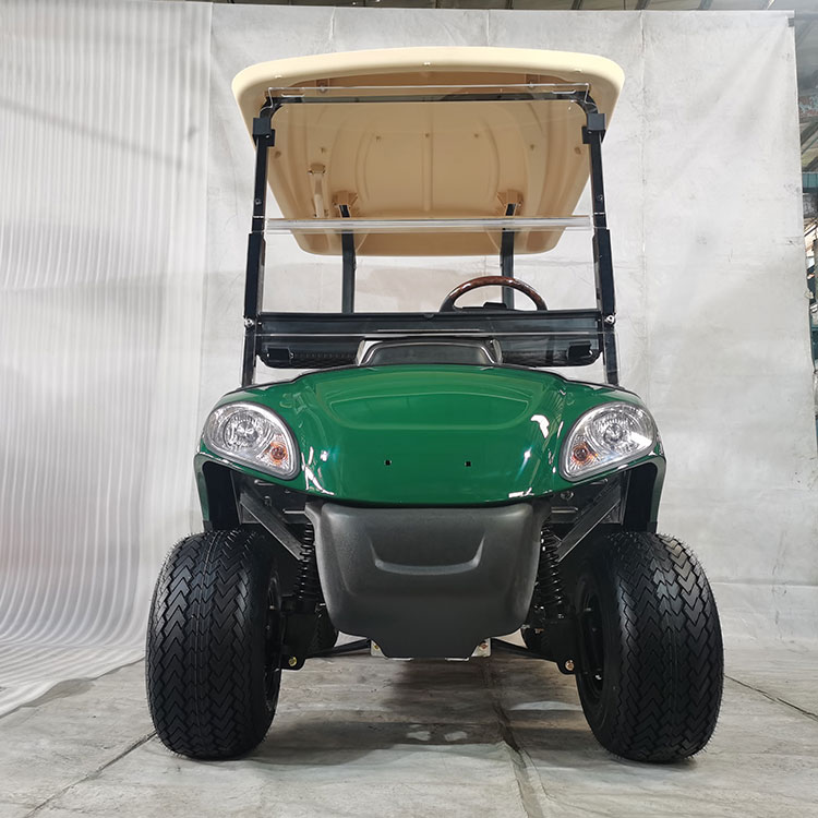 Litium batareya ilə təchiz edilmiş güclü 2 nəfərlik elektrikli golf arabası