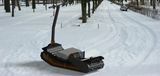 Güclü Kommunal Qar Nəqliyyatı Snowfox Tracked Farmers Electric Snowmobile