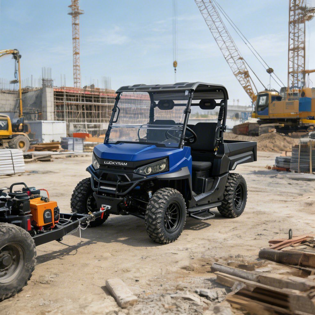 Ranch Work UTV 4WD 10KW AC Motor 670kg Yükləmə 1000kg Yedəkləmə